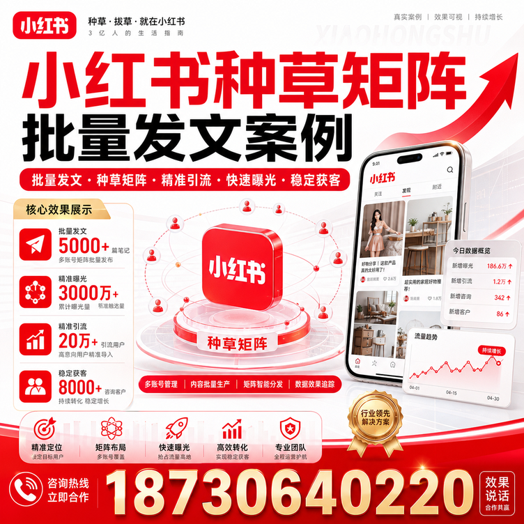玉溪小红书种草矩阵批量发文案例