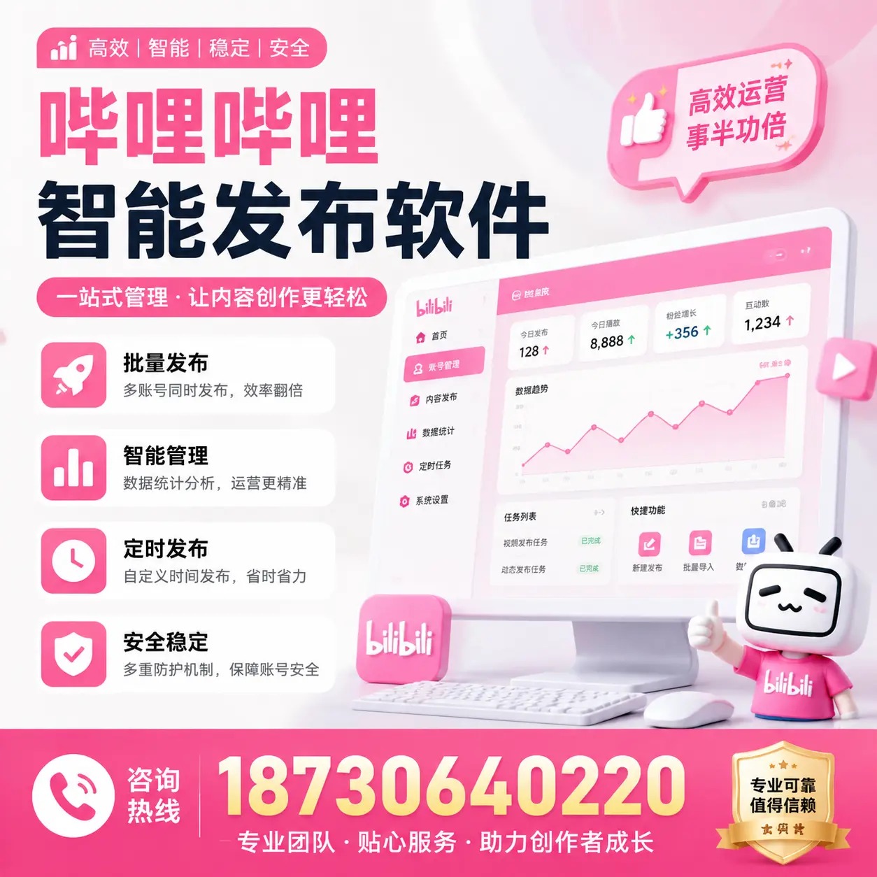 如何评估哔哩哔哩智能发布软件的ROI?玉溪 企业必读